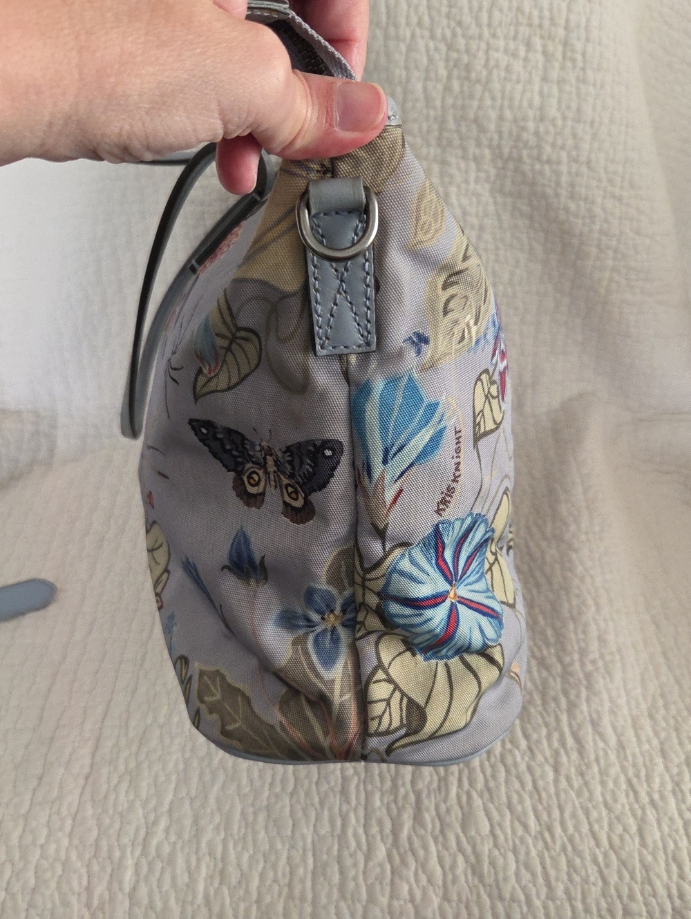 Gucci Flora Knight Canvas Light Blue Women's Two way - Picture 6 of 15